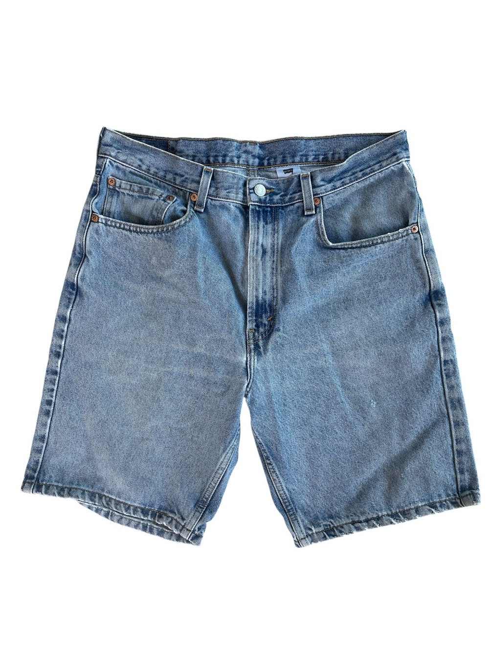 Vintage Levi's 505 Shorts Women’s 34 Regular Fit Blue Denim Y2K Grunge Rock